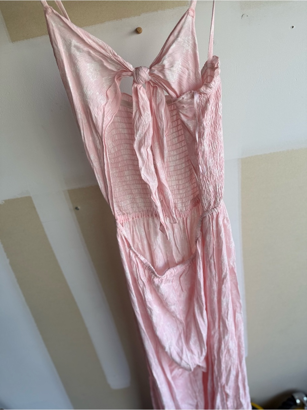 Women's Pink Sleeveless Jumpsuit Romper - Picture 4 of 5